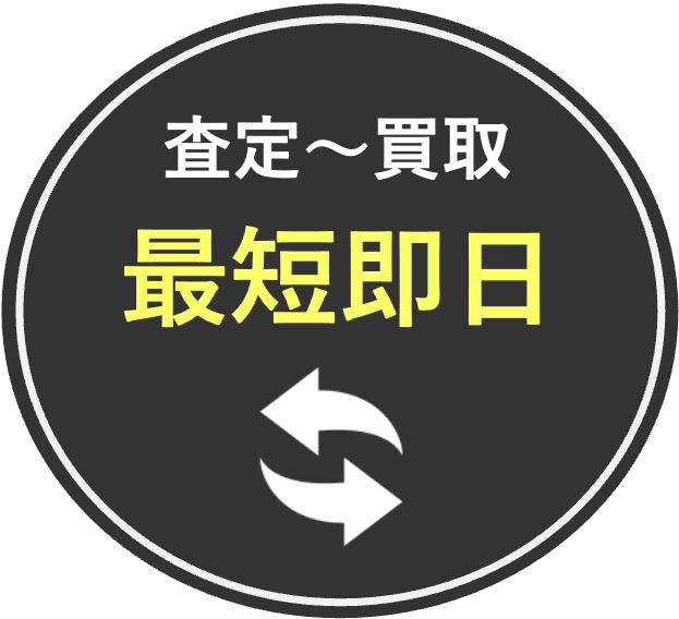 査定から買取まで最短即日