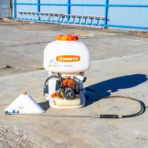 新潟県から買取した、共立の背負式動力噴霧機SHRE500